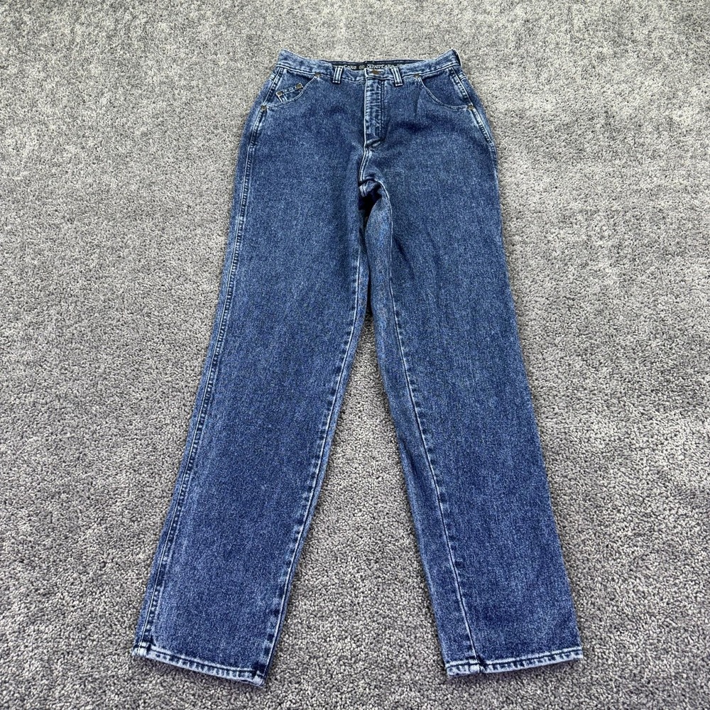 Vtg Wrangler SilverLake Jeans Womens 13/14 x 34 Blue Tapered Western Workwear